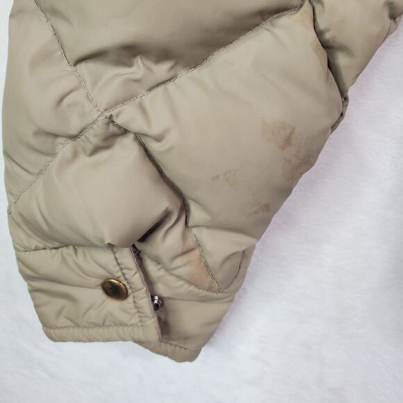 Vtg 80s Walls Blizzard Pruf Down Insulated Beige Puffer Coat Jacket Sz Small Men - Picture 10 of 12